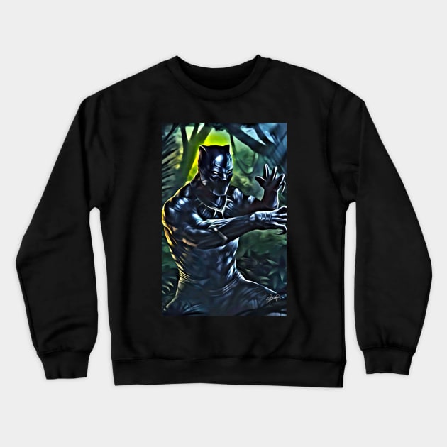 Black Panther Crewneck Sweatshirt by EvoComicsInc